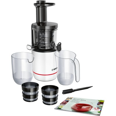 Bosch - MESM500W - Slow juicer, VitaExtract, 150 W, Vit, svart