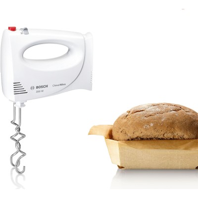 Bosch - MFQ3030 - Elvisp, CleverMixx, 350 W, Vit, röd