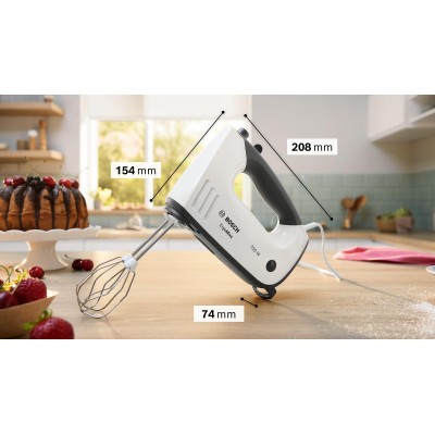 Bosch - MFQ37470 - Elvisp, ErgoMixx, 750 W, Vit, grå