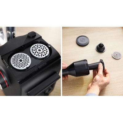 Bosch - MFWS430B - Serie 4, Köttkvarn, MultiPower Series 4, 1900 W, Svart, svart