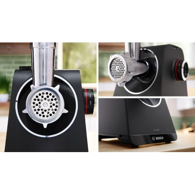 Bosch - MFWS430B - Serie 4, Köttkvarn, MultiPower Series 4, 1900 W, Svart, svart