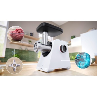 Bosch - MFWS607W - Serie 6, Köttkvarn, MultiPower, 2100 W, Vit, vit