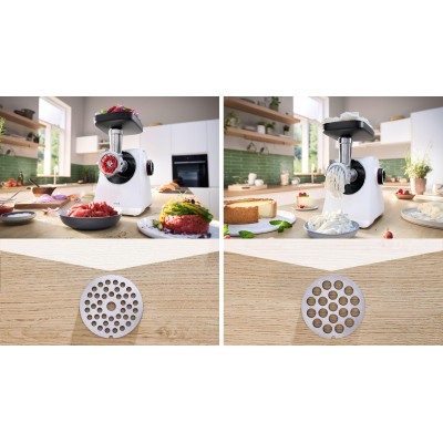 Bosch - MFWS607W - Serie 6, Köttkvarn, MultiPower, 2100 W, Vit, vit