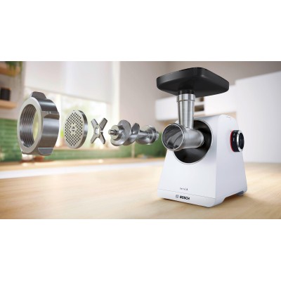 Bosch - MFWS607W - Serie 6, Köttkvarn, MultiPower, 2100 W, Vit, vit