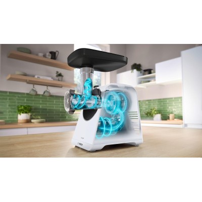 Bosch - MFWS607W - Serie 6, Köttkvarn, MultiPower, 2100 W, Vit, vit