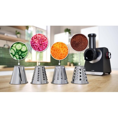 Bosch - MFWS660B - Serie 6, Köttkvarn, MultiPower, 2100 W, Svart, silver metalic