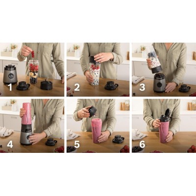 Bosch - MMB2111S - Serie 2, Blender, VitaPower, 450 W, Silver