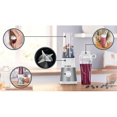 Bosch - MMB2111T - Serie 2, Blender, VitaPower, 450 W, Silver