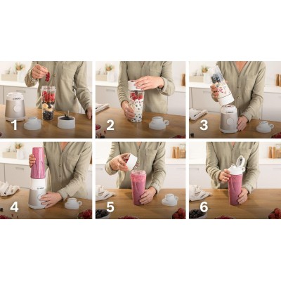 Bosch - MMB2111T - Serie 2, Blender, VitaPower, 450 W, Silver