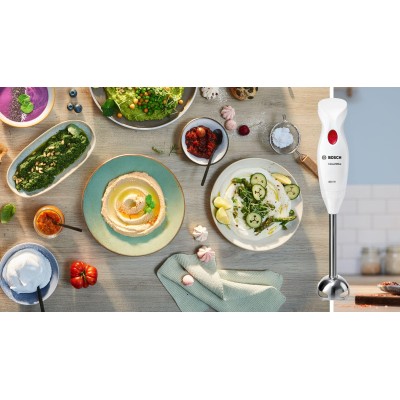 Bosch - MSM24100 - Stavmixer, CleverMixx, 400 W, Vit, Djupröd