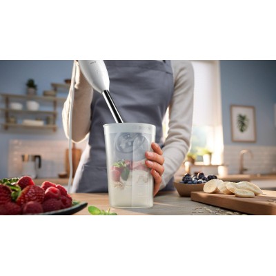 Bosch - MSM24100 - Stavmixer, CleverMixx, 400 W, Vit, Djupröd