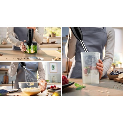 Bosch - MSM2650B - Stavmixer, CleverMixx, 600 W, Svart, antracit