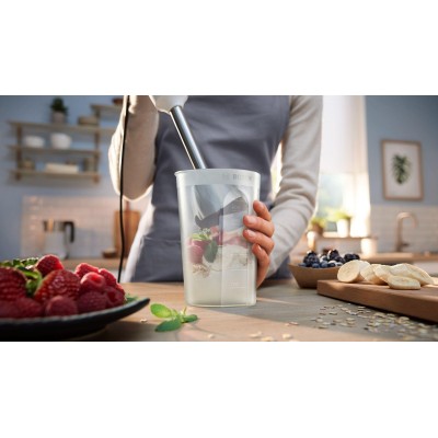 Bosch - MSM4W410 - Serie 4, Stavmixer, ErgoMaster, 800 W, Vit, antracit