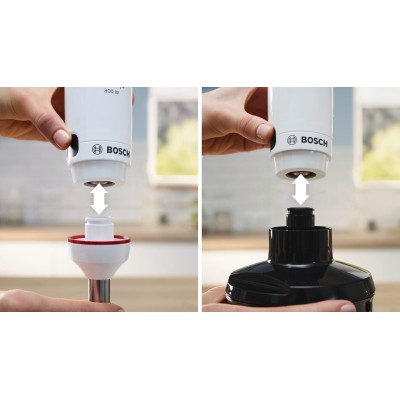 Bosch - MSM4W421 - Serie 4, Stavmixer, ErgoMaster, 800 W, Vit, Gråsvart