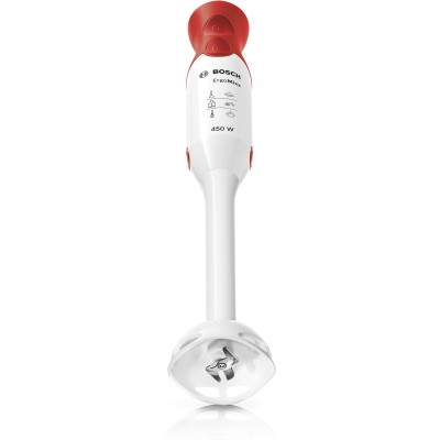 Bosch - MSM64010 - Stavmixer, ErgoMixx, 450 W, Vit, röd