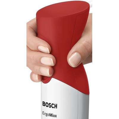 Bosch - MSM64010 - Stavmixer, ErgoMixx, 450 W, Vit, röd