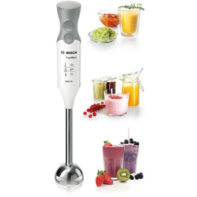 Bosch - MSM66110 - Stavmixer, ErgoMixx, 600 W, Vit, Fönstergrå