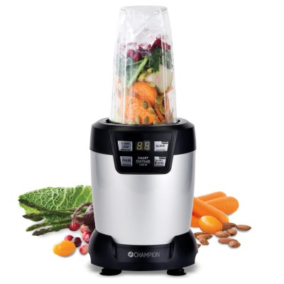 Champion - Nutrition Blender Pro Digital 1200W NB500 Svart/Silver - CHNB500