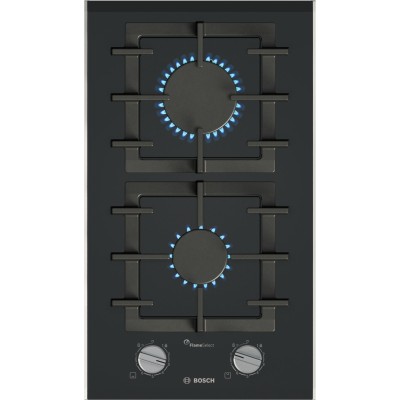 Bosch - PRB3A6I40 - Serie 8, Dominohäll, gas, 30 cm, Glaskeramikhällar, Svart