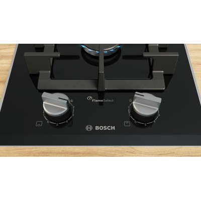 Bosch - PRB3A6I40 - Serie 8, Dominohäll, gas, 30 cm, Glaskeramikhällar, Svart