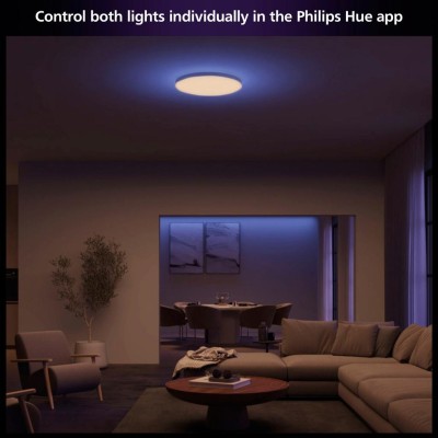 Philips Hue - Datura stor Plafond Ø57,4 cm White and color ambiance 4850 lm - A13485