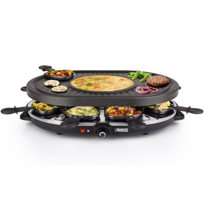 Raclette 8 Oval Grill Party 162700 43X30cm grillplatta