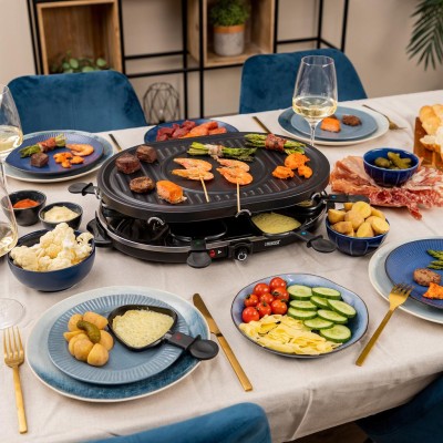 Raclette 8 Oval Grill Party 162700 43X30cm grillplatta