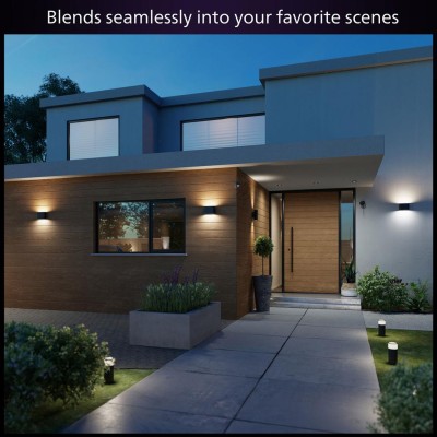 Philips Hue - Dymera Vägglampa inom- och utomhus White and Color Ambiance Svart - A12505