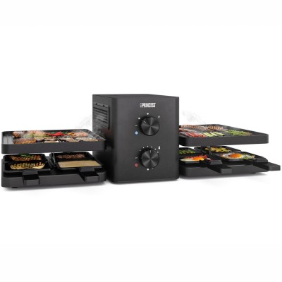 Princess - Raclette Purify 162660 Smokeless 2X20X23cm Ceramic - A13507