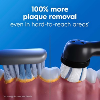 Oral B - Eltandborste iO2 Night Black/Calm Pink Duo,1 Travel Ca - A16295