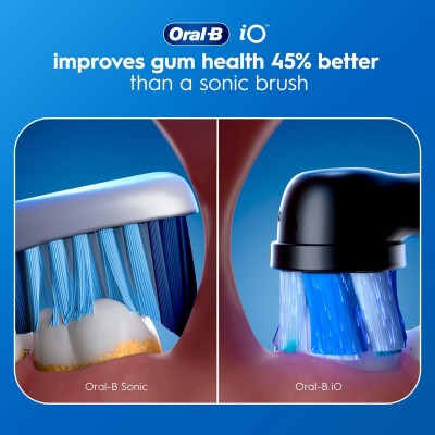 Oral B - Eltandborste iO2 Night Black/Calm Pink Duo,1 Travel Ca - A16295