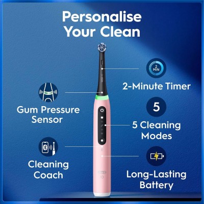 Oral B - Eltandborste iO5 Blush Pink TC - A16299