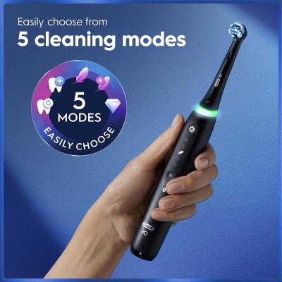 Oral B - Eltandborste iO5 Matt Black/QuiteWhite Duo, TC - A16302