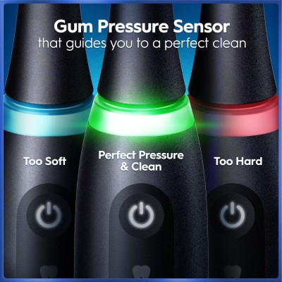 Oral B - Eltandborste iO5 Matt Black/QuiteWhite Duo, TC - A16302