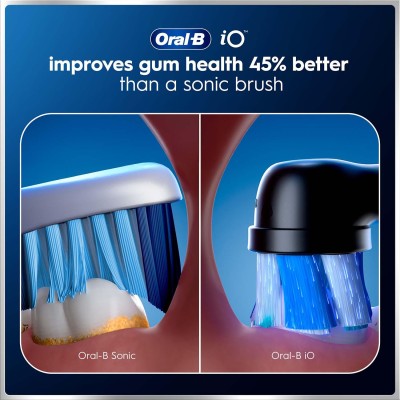 Oral B - Eltandborste iO6 Black Lava, 1 Extra Refill - A16303