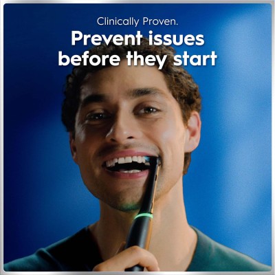 Oral B - Eltandborste iO6 Black Lava, 1 Extra Refill - A16303