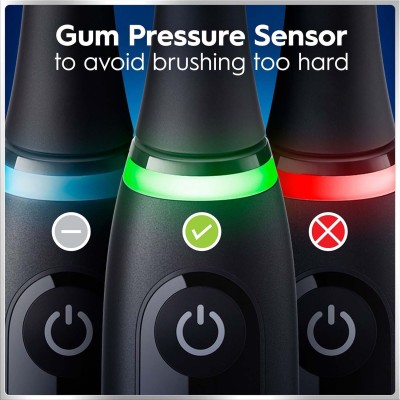 Oral B - Eltandborste iO6 Black Lava, 1 Extra Refill - A16303