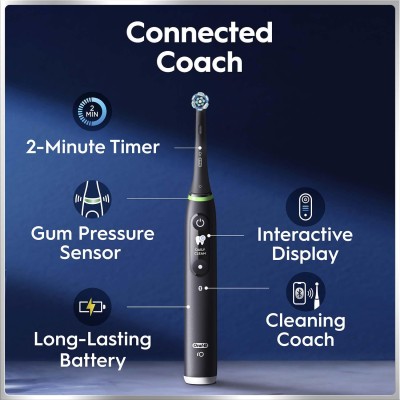 Oral B - Eltandborste iO6 BlackLava/PinkSand Sens Duo 1Extra Ref - A16307