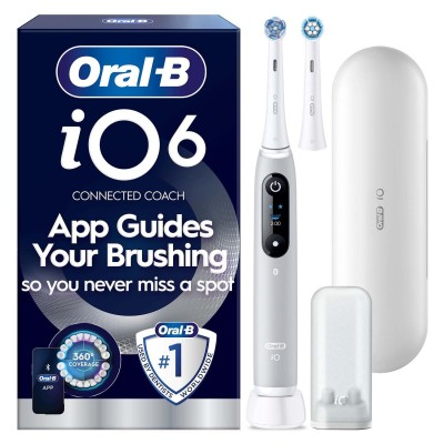 Oral B - Eltandborste iO6 Grey Opal, 1 Extra Refill - A16305