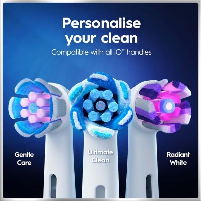 Oral B - Eltandborste iO6 Grey Opal, 1 Extra Refill - A16305