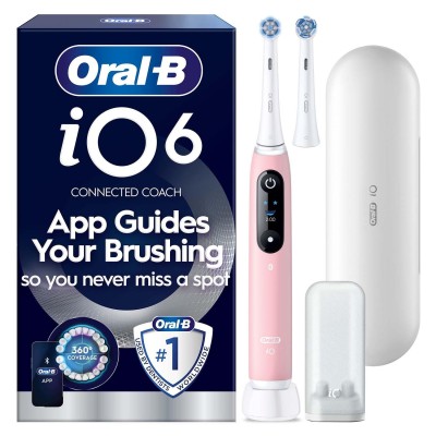 Oral B - Eltandborste iO6 Series Pink Sand Sensitive, 1 Extra Refill - A16306
