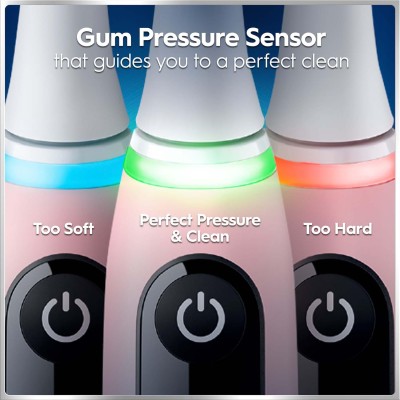 Oral B - Eltandborste iO6 Series Pink Sand Sensitive, 1 Extra Refill - A16306