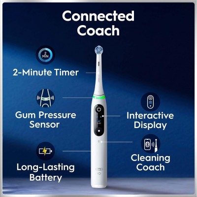 Oral B - Eltandborste iO6 White, 1 Extra Refill - A16304