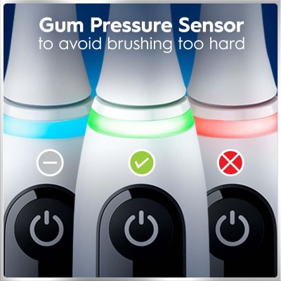 Oral B - Eltandborste iO6 White, 1 Extra Refill - A16304