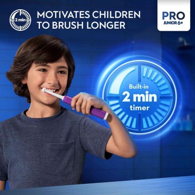 Oral B - Eltandborste Junior Purple SUT - A13352