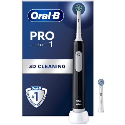 Oral B - Eltandborste Pro1 Black + Extra Refill - A11283