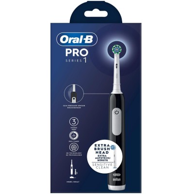 Oral B - Eltandborste Pro1 Black + Extra Refill - A11283