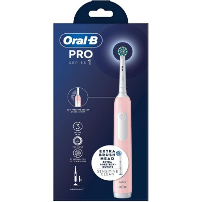 Oral B - Eltandborste Pro1 Pink + Extra Refill - A11294