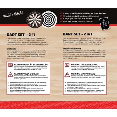 SportMe - Dart Set - 2 i 1 - A16049