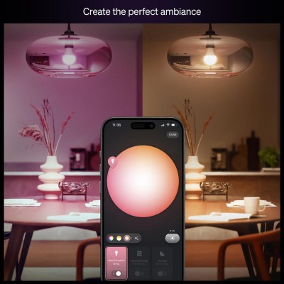 Philips Hue - Essential Startkit White and Color Ambiance 2xE27 806lm + Hue Bridge - A15463